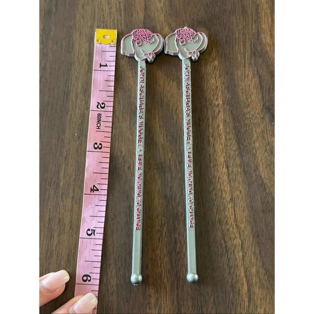 VTG John Ascuaga Nugget Casino Swizzle Stick Cocktail Drink Stir Collectibles